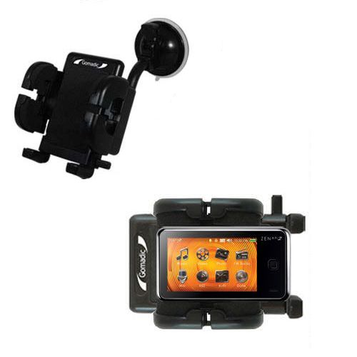 Windshield Holder compatible with the Creative Zen X-Fi2 Deluxe