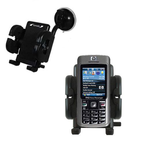 Windshield Holder compatible with the HP iPAQ 500 Voice Messanger