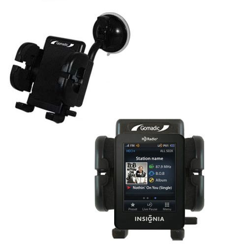 Windshield Holder compatible with the Insignia NS-HD02 HD Radio