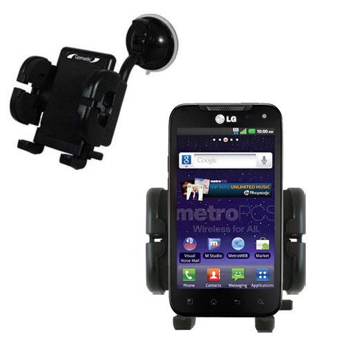 Windshield Holder compatible with the LG Connect 4G / MS840
