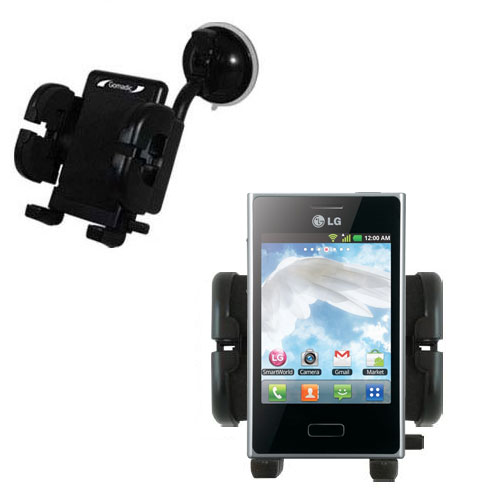 Windshield Holder compatible with the LG Optimus L3