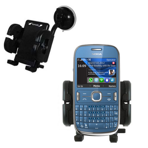Windshield Holder compatible with the Nokia Asha 302