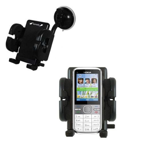 Windshield Holder compatible with the Nokia C5 5MP