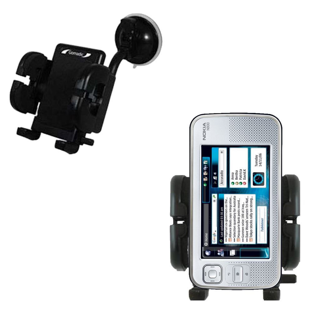 Windshield Holder compatible with the Nokia N800 N810