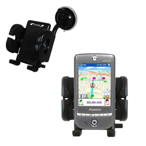 Windshield Holder compatible with the Pharos GPS 525