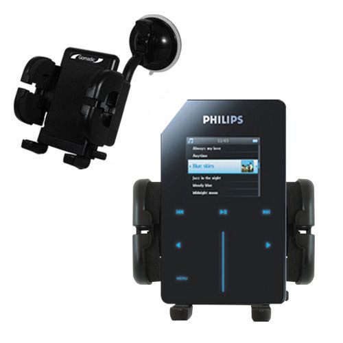 Windshield Holder compatible with the Philips GoGear HDD6320