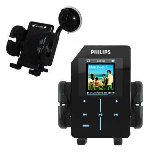 Windshield Holder compatible with the Philips GoGear HDD1630/17