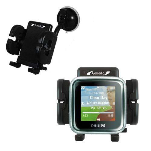Windshield Holder compatible with the Philips GoGear SA2925/37 Spark