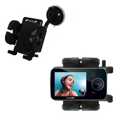 Windshield Holder compatible with the Philips GoGear SA5225BT