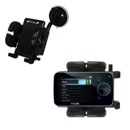 Windshield Holder compatible with the Philips GoGear SA5247BT