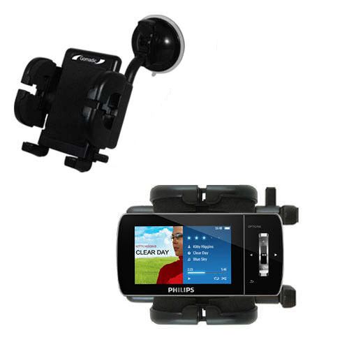 Windshield Holder compatible with the Philips Muse MP3 Video Player FullSound