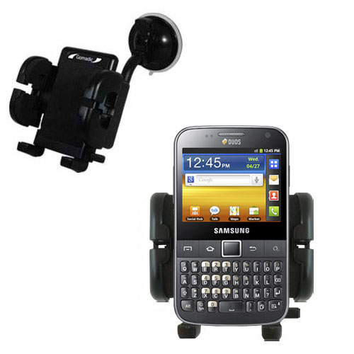 Windshield Holder compatible with the Samsung Galaxy Y Pro DUOS