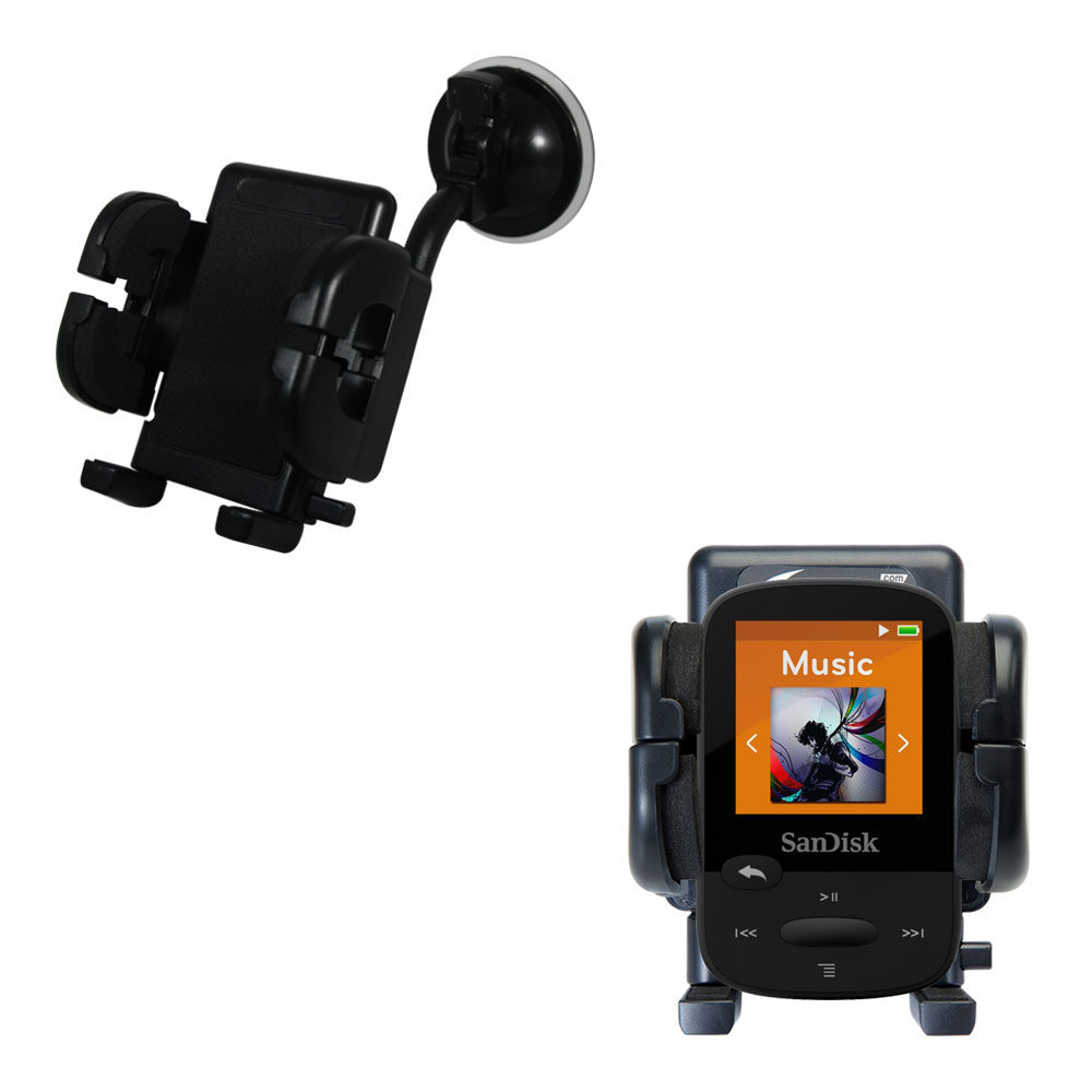 Windshield Holder compatible with the Sandisk Clip Sport