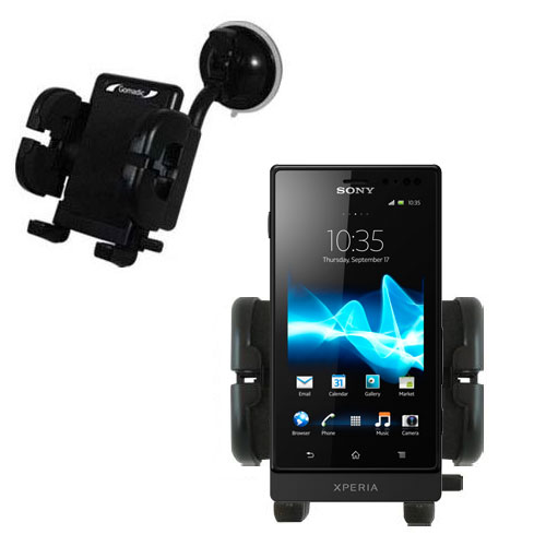 Windshield Holder compatible with the Sony Ericsson MT27i / Pepper