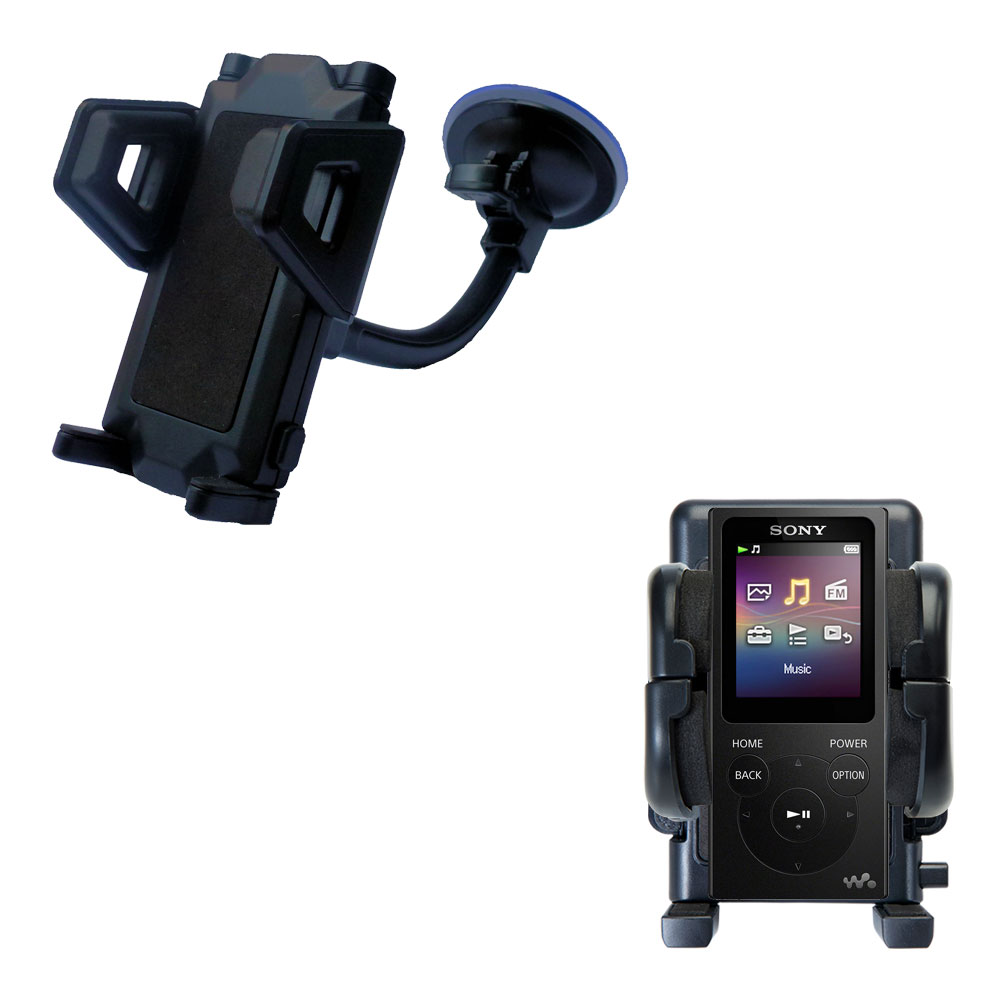 Windshield Holder compatible with the Sony NW-E390 / E393 / E394