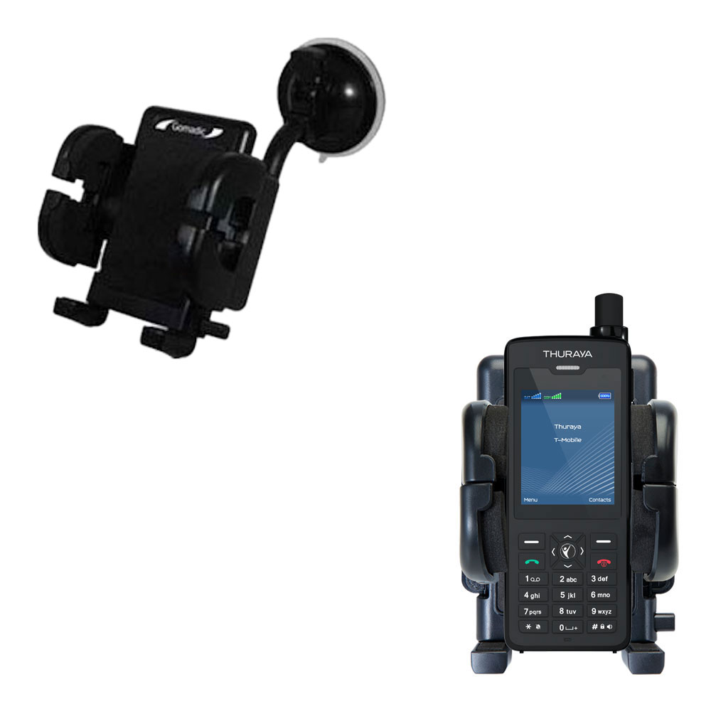 Windshield Holder compatible with the Thuraya XT