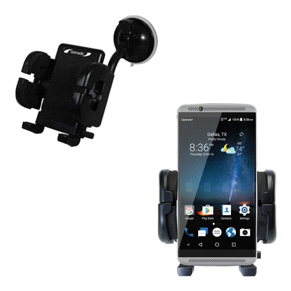 Windshield Holder compatible with the ZTE Axon 7 Mini