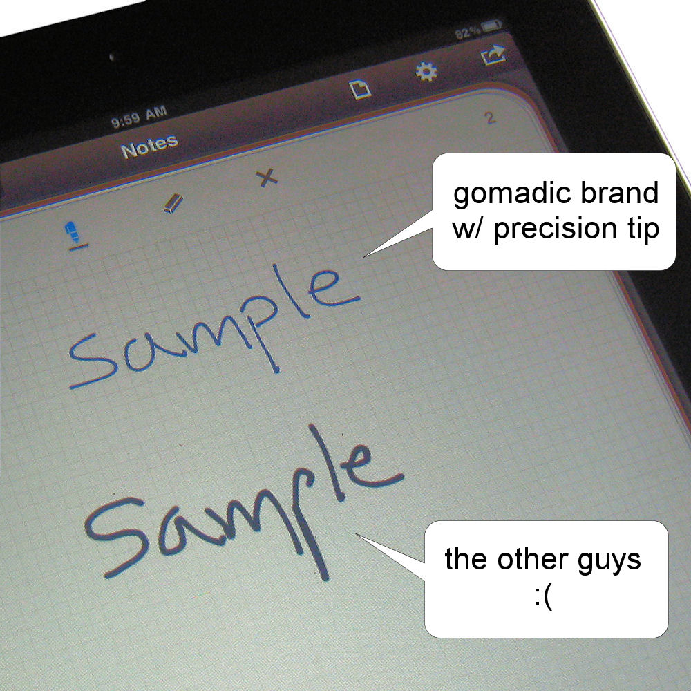 Gomadic Precision Tip Capacitive Stylus designed for the Nokia 500 with Integrated Ink Ballpoint Pen - Lifetime Warranty