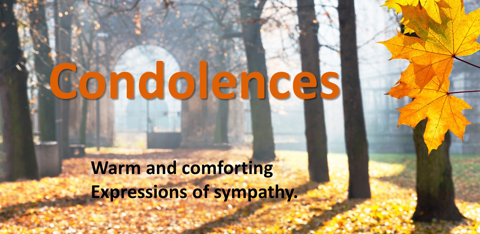 Condolences - Warm and comforting expressions of sympathy
