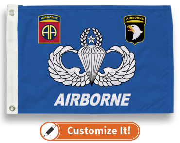 Custom Military Flag Airborne