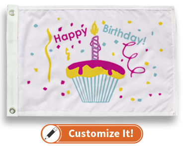 Custom Seasonal Birthday Cupcake