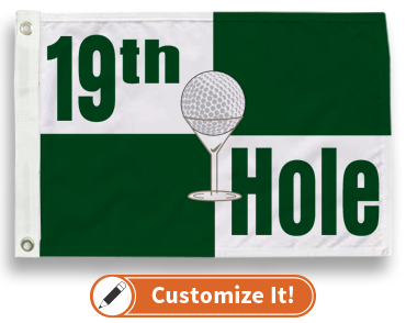 Custom Golf Flag 19th Hole