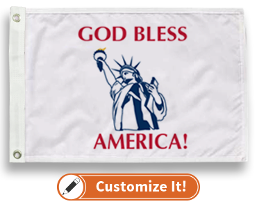 Custom Seasonal Flag God Bless America