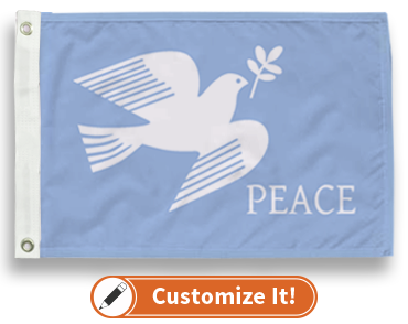 Custom Seasonal Flag Peace
