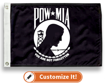 Custom Military Flag POW-MIA