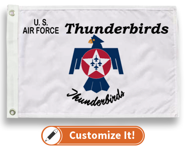 Custom Military Flag Air Force Thunderbirds