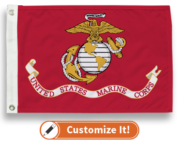 Custom Military Flag Marine Corps