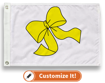 Custom Military Flag Yellow Ribbon