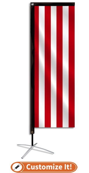 Patriotic 15 Rectangle Feather Flag