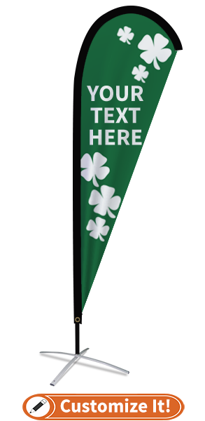 St. Patrick's Day 1 Teardrop Feather Flag