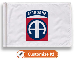 Custom Golf Flag 82nd Airborne