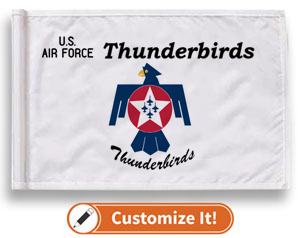 Custom Golf Flag Air Force Thunderbirds