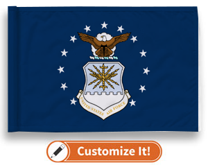Custom Golf Flag Air Force