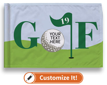 Custom Putting Green Flag GF14