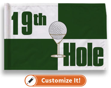 Custom Golf Flag GF19th Hole