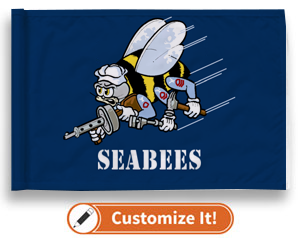 Custom Putting Green Flag Seabees