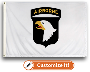 Custom Motorcycle Flag 101st Airborne