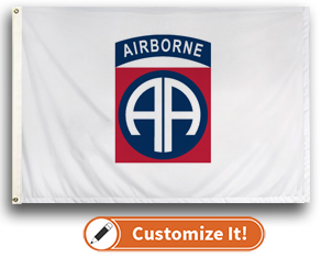 Custom Motorcycle Flag 82nd Airborne