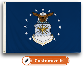 Custom Motorcycle Flag Air Force