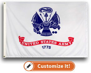 Custom Motorcycle Flag Army