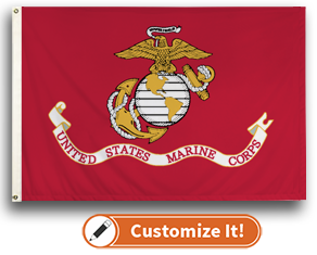 Custom Boat Flag Marine Corps