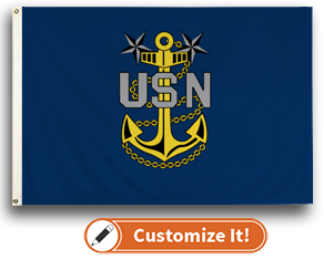Custom Military Flag Navy Anchor