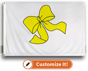 Custom Boat Flag Yellow Ribbon