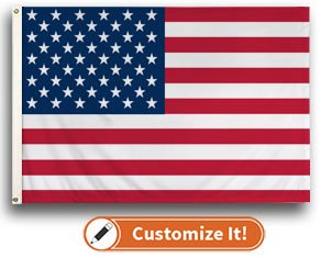 Custom Motorcycle Flag U.S. Flag
