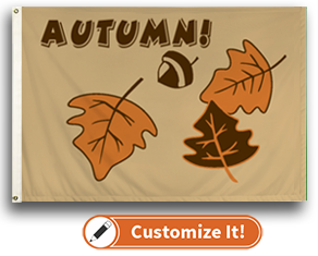 Custom Seasonal Flag Autumn