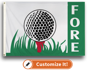 Custom Seasonal Flag Golf- Fore